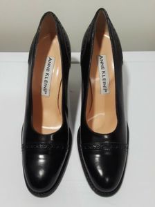 Anne Klein II Leather Oxford 3 5/8th block heel
